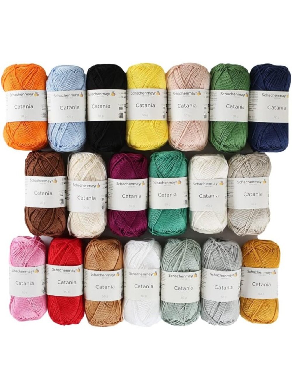 20 Skein Assorted Colors Cotton Yarn Set - Perfect for Knitting & Crochet